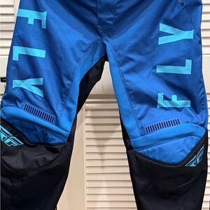 Fly Racing Blue and Black Track Pants